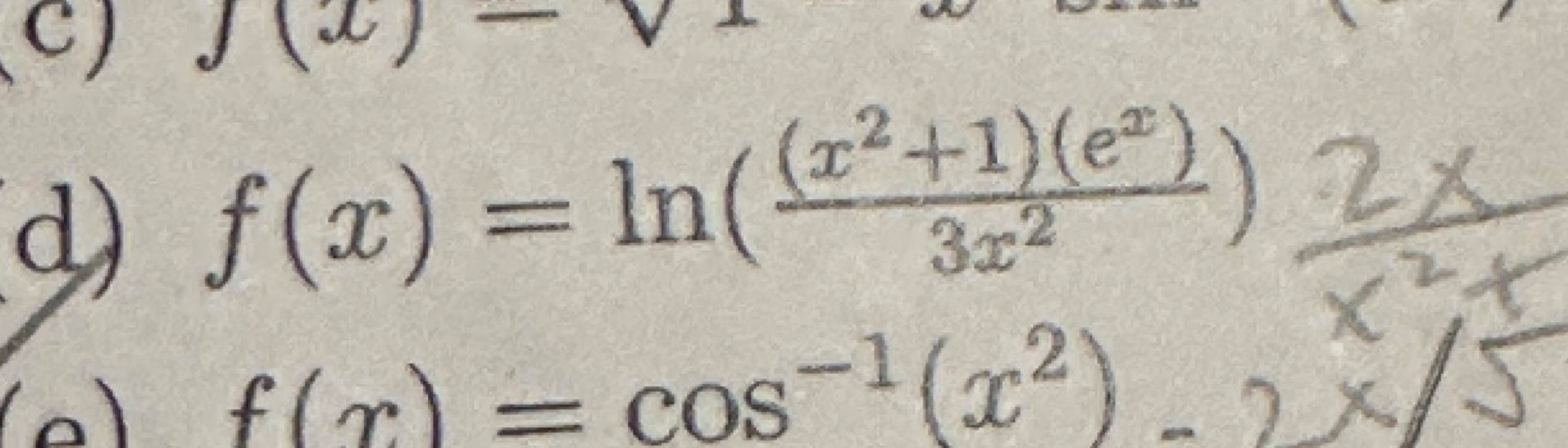 f-x-ln-x2-1-ex-3x2-chegg