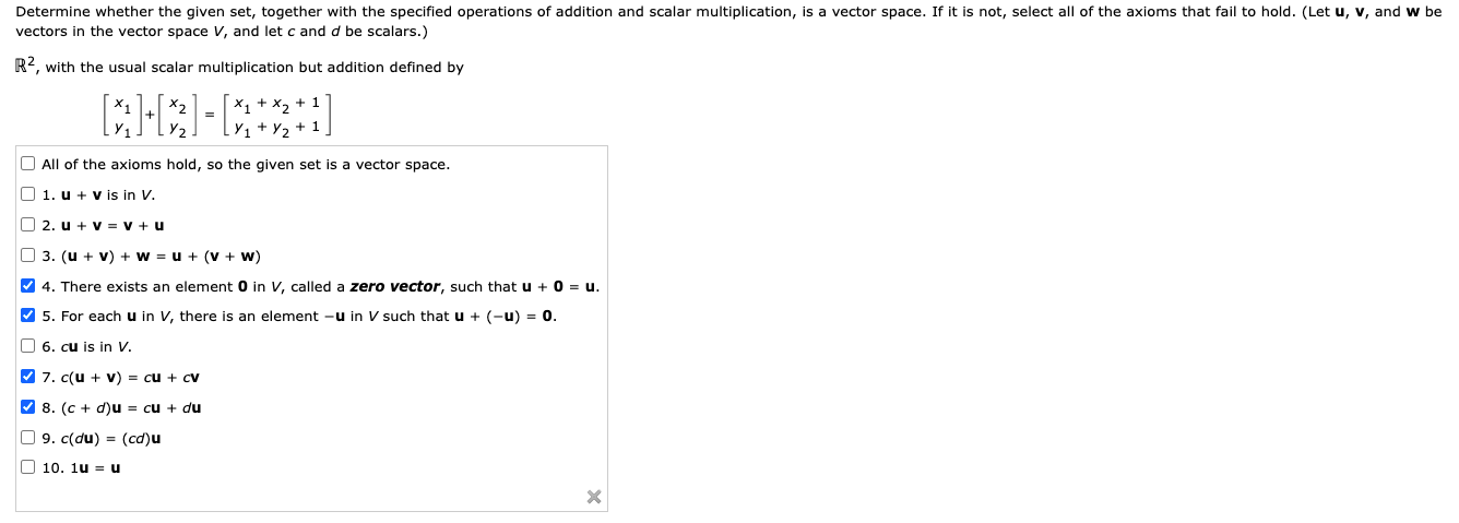 Solved Determine whether the given set, together with the | Chegg.com