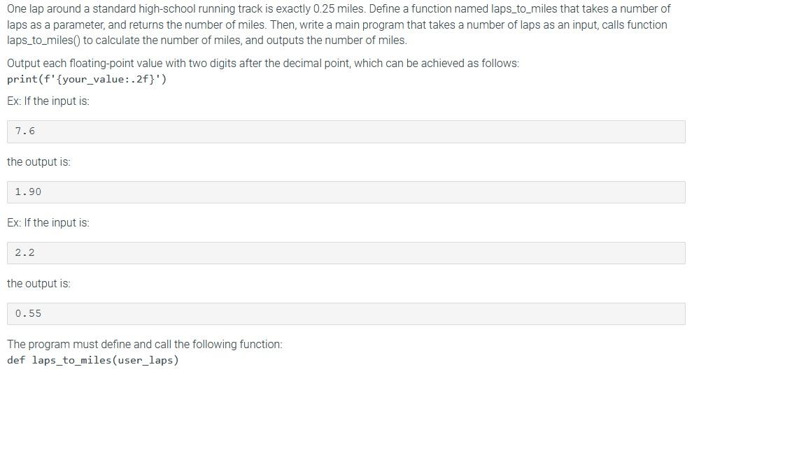 Solved One lap around a standard highschool running track