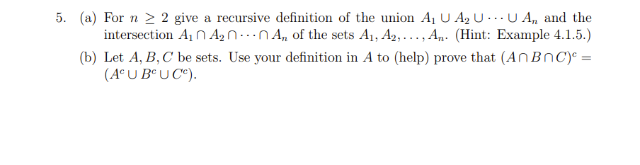 Solved Please Help With 5 A) And B) In Discrete Math/logical | Chegg.com