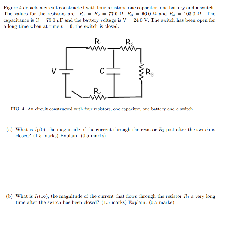 Solved Figure 4 Depicts A Circuit Constructed With Four | Chegg.com