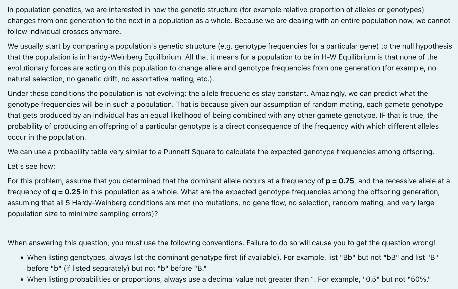 Solved First, let us review how we can use a Punnett Square | Chegg.com