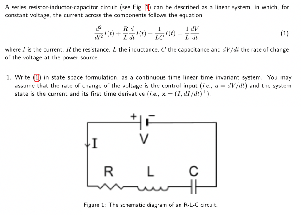 Solved A Series Resistor Inductor Capacitor Circuit See