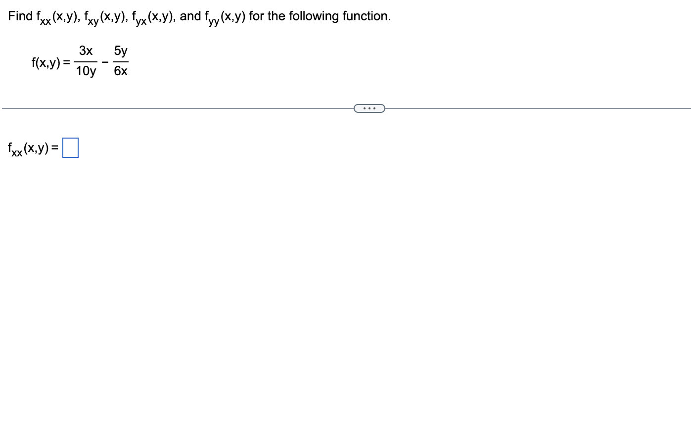 Solved Find the indicated second-order partial derivative | Chegg.com