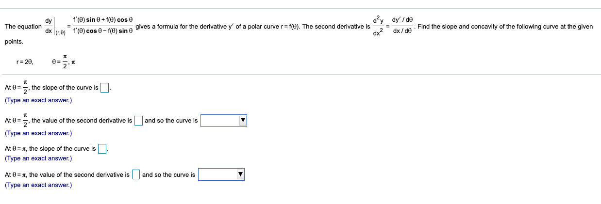 Solved The Equation Gives A Formula For The Derivative Of Chegg Com