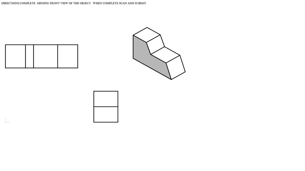 Solved COMPLETE MISSING TOP VIEW OF THE OBJECT. WHEN | Chegg.com