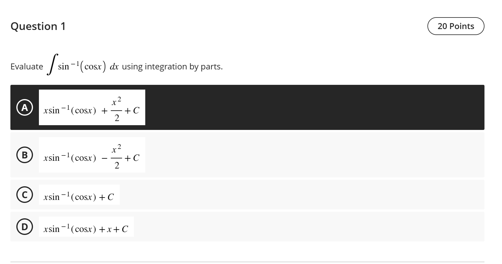 evaluate integration of sin x upon 1 cos x dx