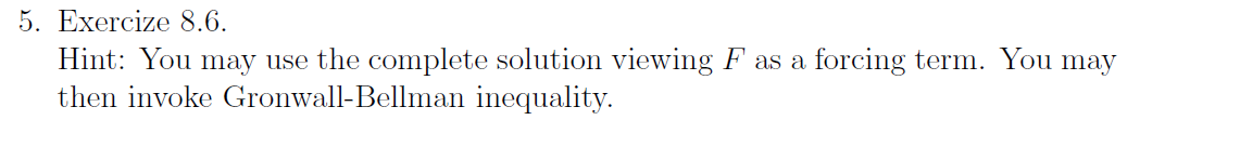 Exercise 8.7 Suppose the linear state equation | Chegg.com
