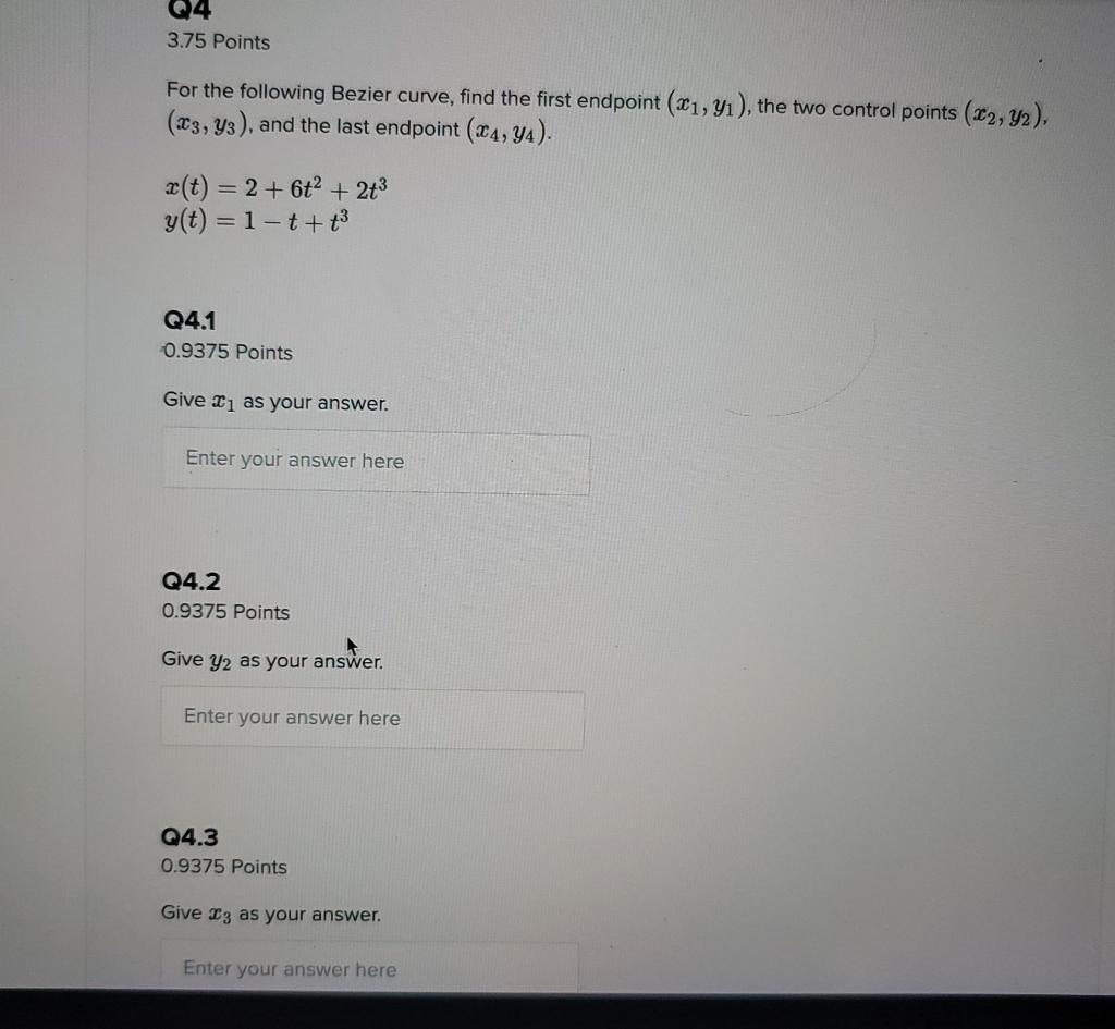 Solved 0.9375 Points Give 21 as your answer. Enter your | Chegg.com
