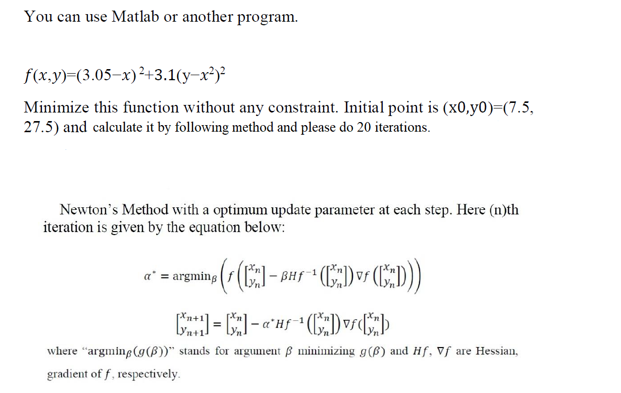 You Can Use Matlab Or Another Program F X Y 3 0 Chegg Com