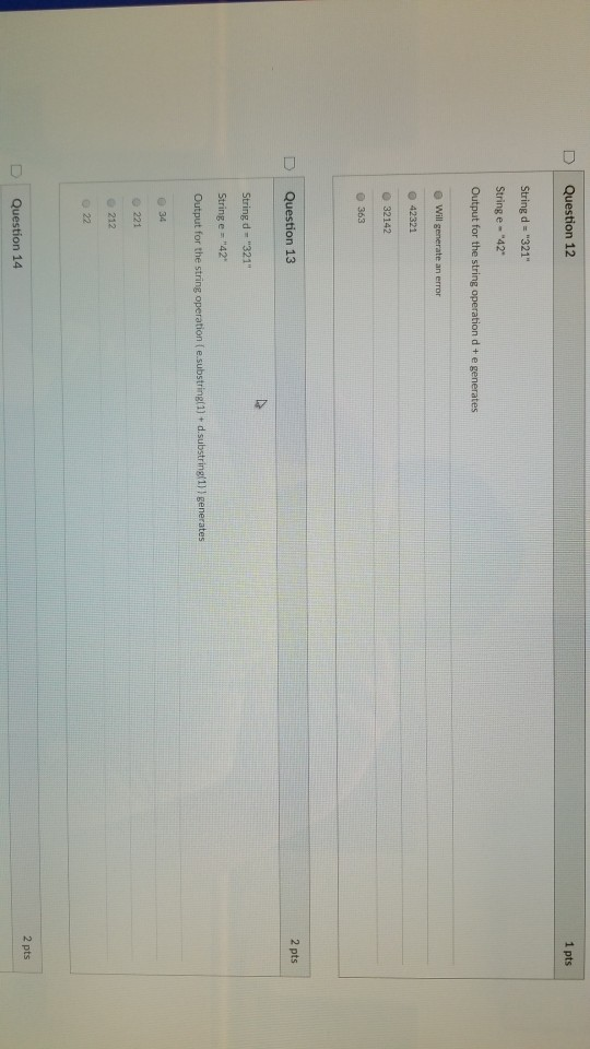 Solved 3 2 "3 "4 th 34-22-21 22 D | Question 15 2 pts | Chegg.com