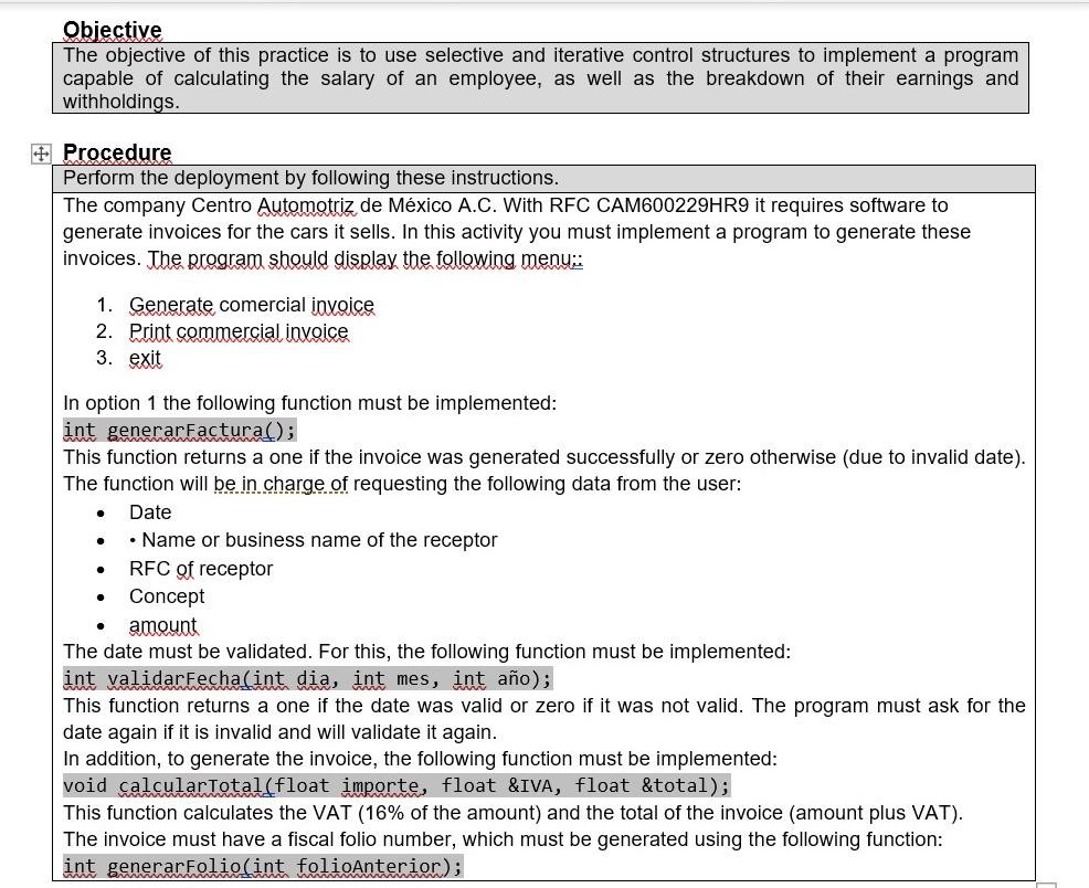Solved Objective The objective of this practice is to use | Chegg.com