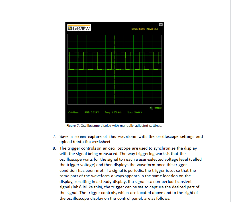 Experiment 5 Using an Oscilloscope The purpose of