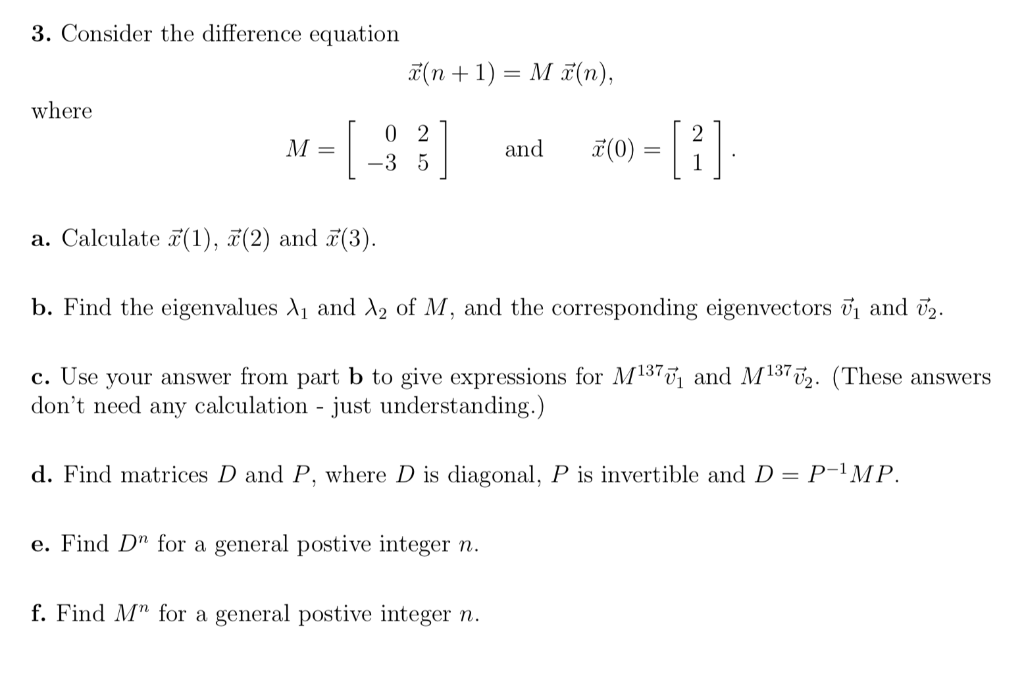 Solved 3 Consider The Difference Equation In 1 Mtn Chegg Com