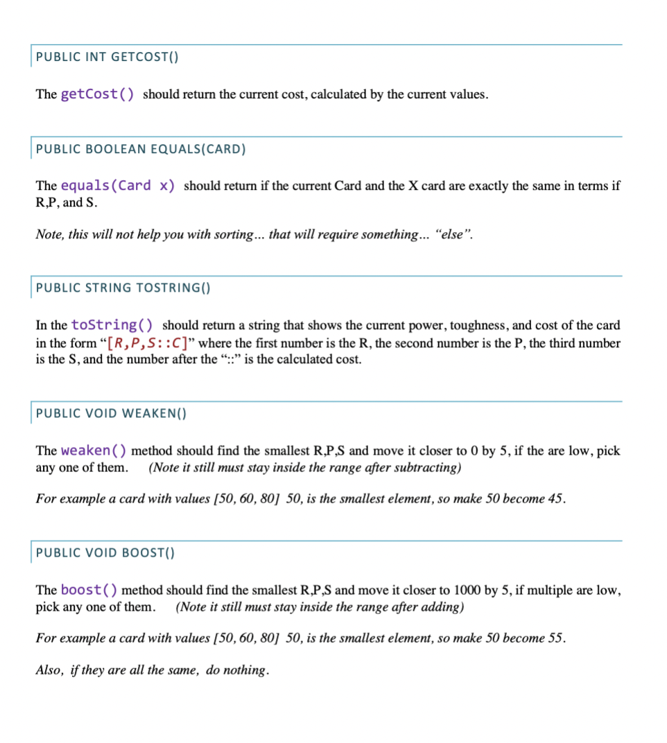 Solved CS145 - PROGRAMMING ASSIGNMENT CARD ARRAY LIST | Chegg.com