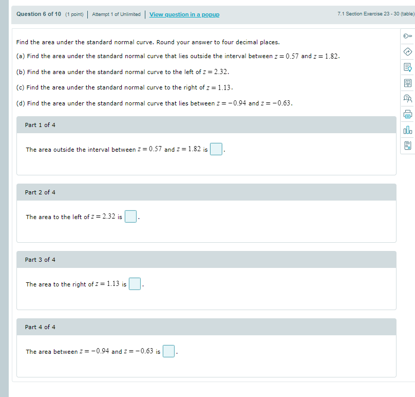 solved-find-the-area-under-the-standard-normal-curve-round-chegg