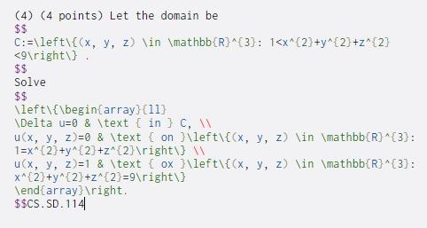 (4) (4 points) Let the domain be $$ C:=\left\{(x, y, | Chegg.com