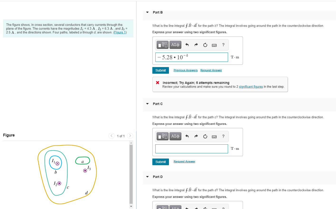 Solved Part B The Figure Shows, In Cross Section, Several | Chegg.com