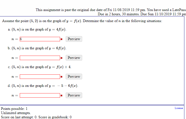 Solved This assignment is past the original due date of Fri | Chegg.com