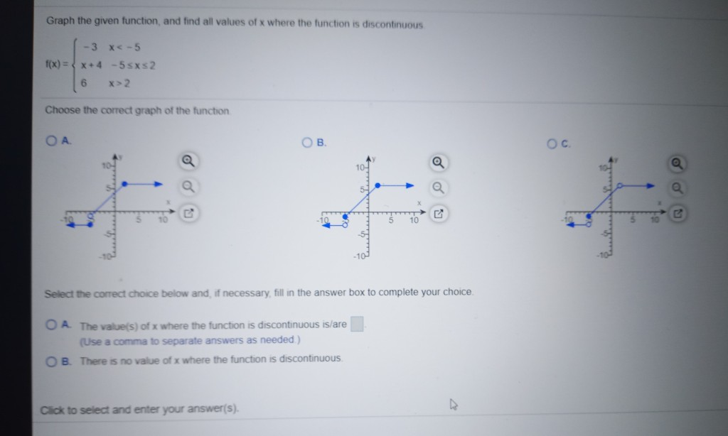 Solved Graph the given function, and find all values of x | Chegg.com