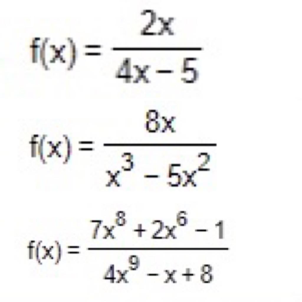 F X X3 5x2 7x 4
