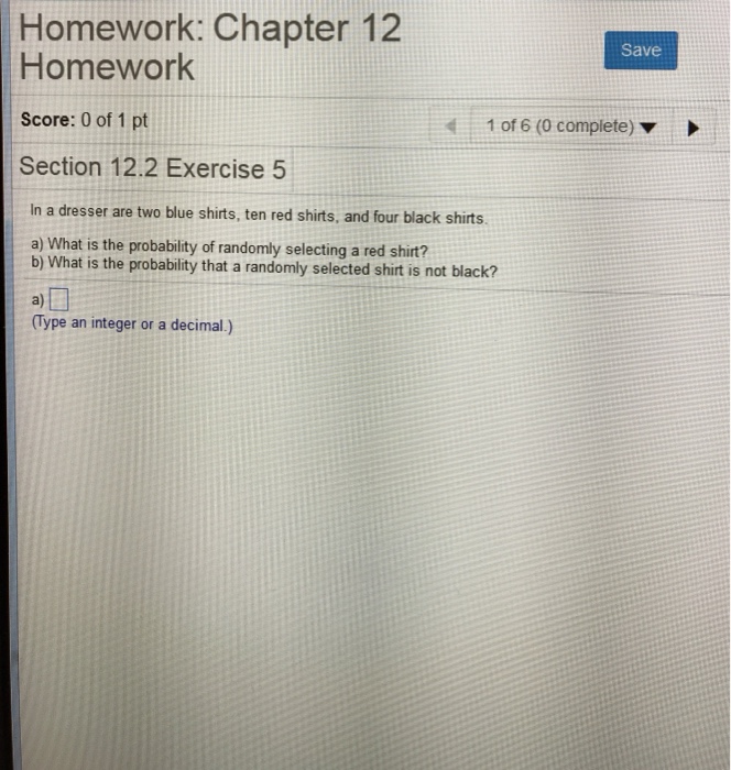 Solved Homework: Chapter 12 Save Homework Score: 0 of 1 pt 1 | Chegg.com