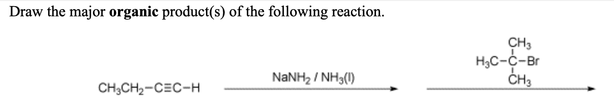 Solved Draw the major organic product(s) of the following | Chegg.com