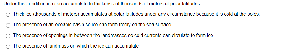 Solved Under this condition ice can accumulate to thickness | Chegg.com