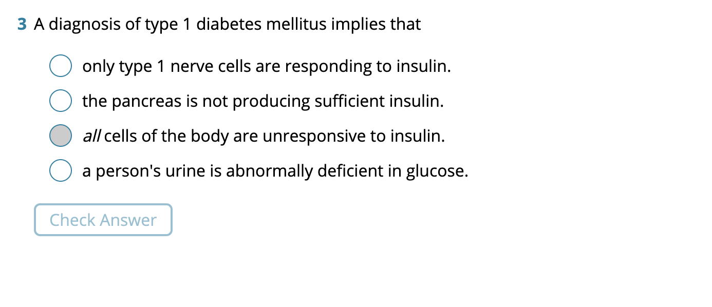 Solved 20 A diagnosis of type 20 diabetes mellitus implies   Chegg.com