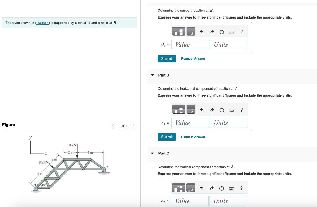 Solved Determine The Support Reaction At B. Express Your | Chegg.com