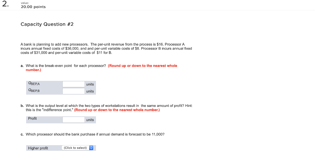 Capacity Bank Example Problem Solved value: 20.00 points Capacity Question #2 A bank is | Chegg.com