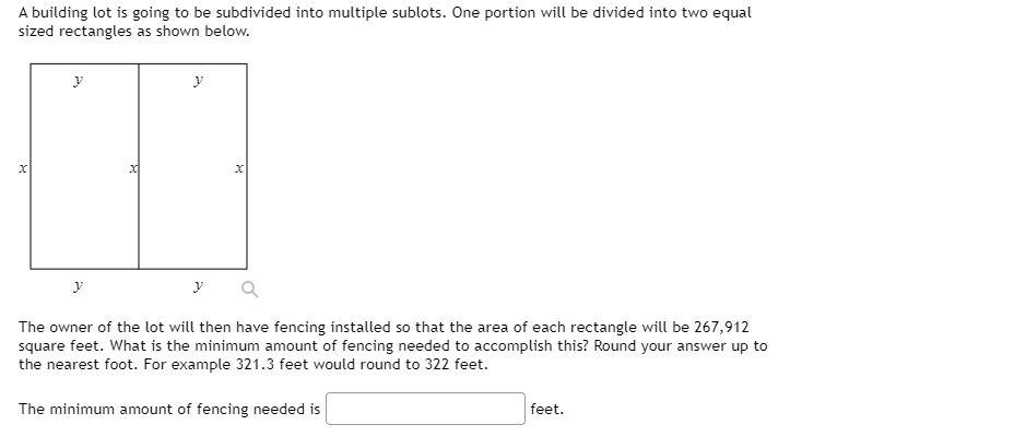 Solved A building lot is going to be subdivided into | Chegg.com