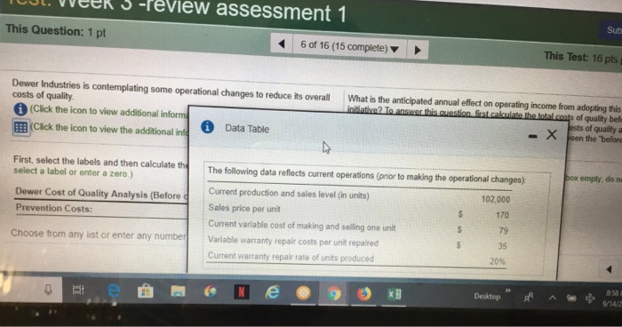 Solved Test: Week 3 -review assessment 1 Submit Test This | Chegg.com