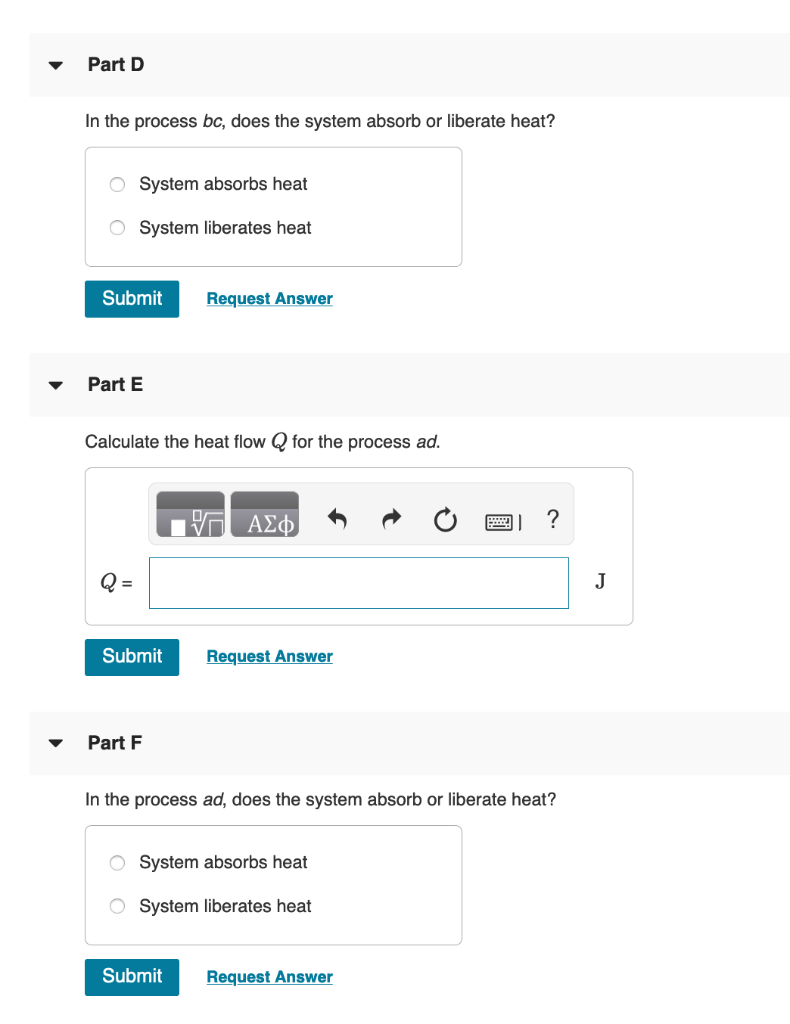 Solved A thermodynamic system is taken from state a to state | Chegg.com