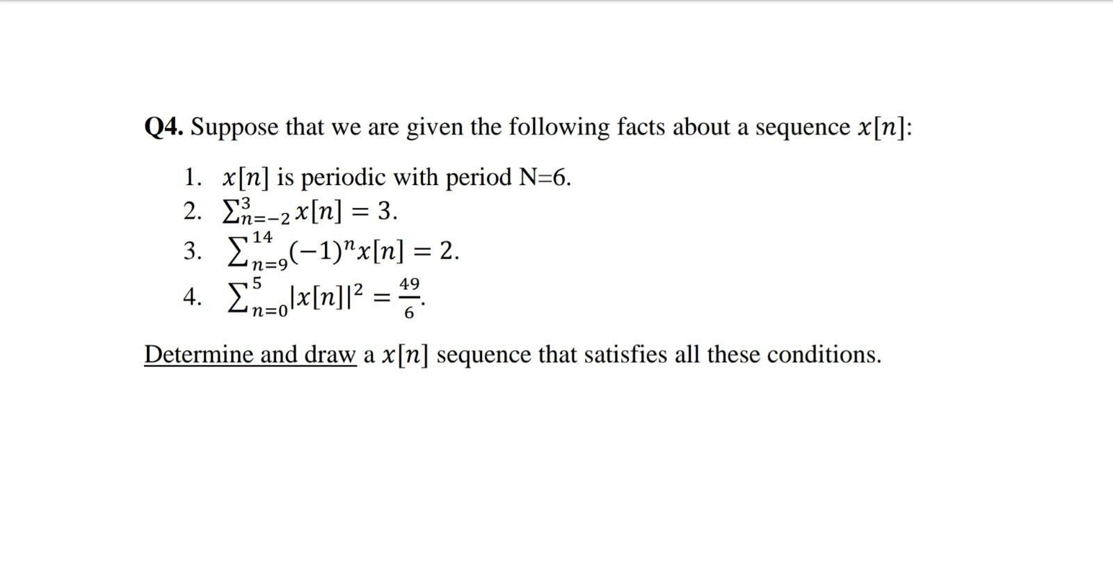 Solved Q4. Suppose that we are given the following facts | Chegg.com