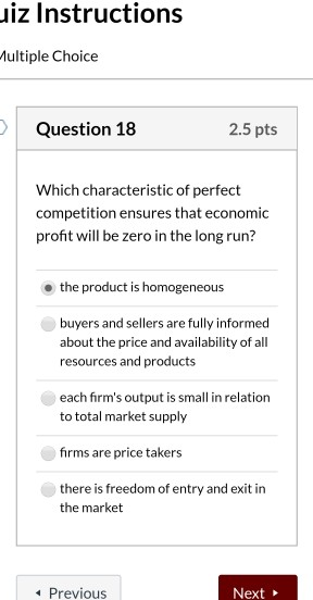 Solved uiz Instructions Multiple Choice Question 18 2.5 pts | Chegg.com