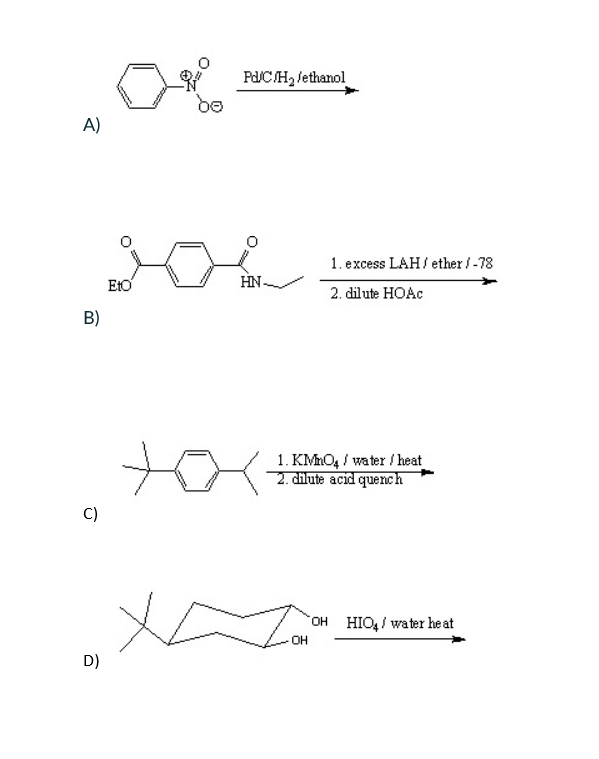 Solved PACH lethanol 1. excess LAH/ ether / -78 E: V HN 2, | Chegg.com