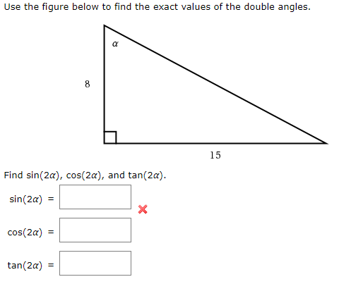 Solved Use The Figure Below To Find The Exact Values Of The 