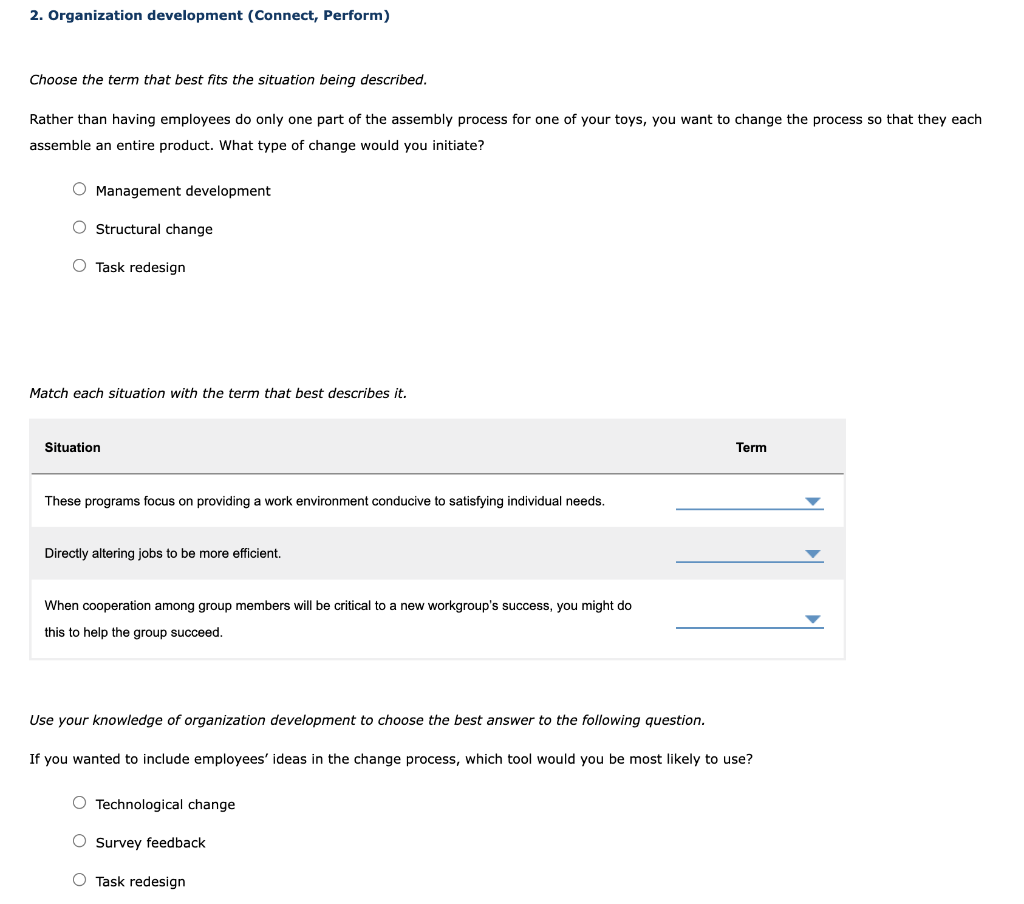 solved-2-organization-development-connect-perform-choose-chegg