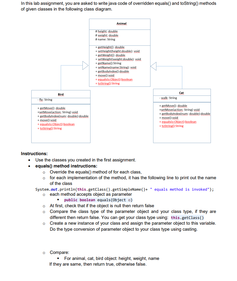 In this lab assignment, you are asked to write java | Chegg.com