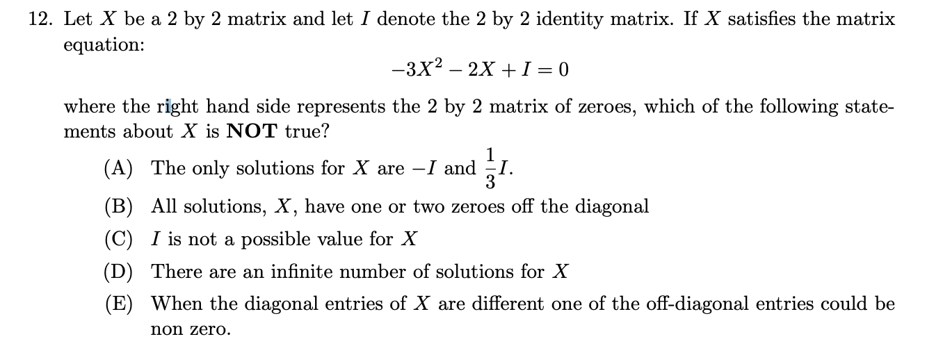let a= matrix 2 a 0