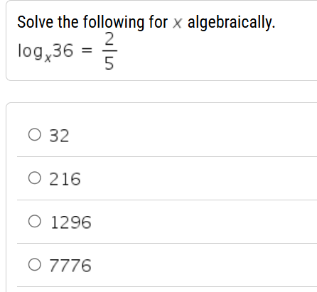 Solved Solve the following for x | Chegg.com