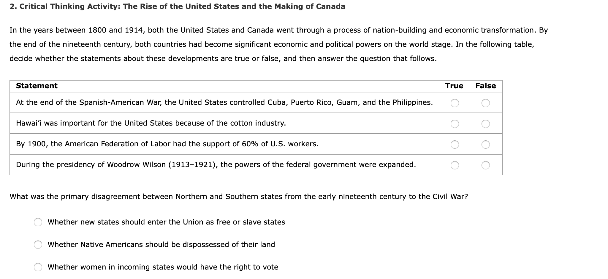 2 critical thinking activity 19th century colonial empire building