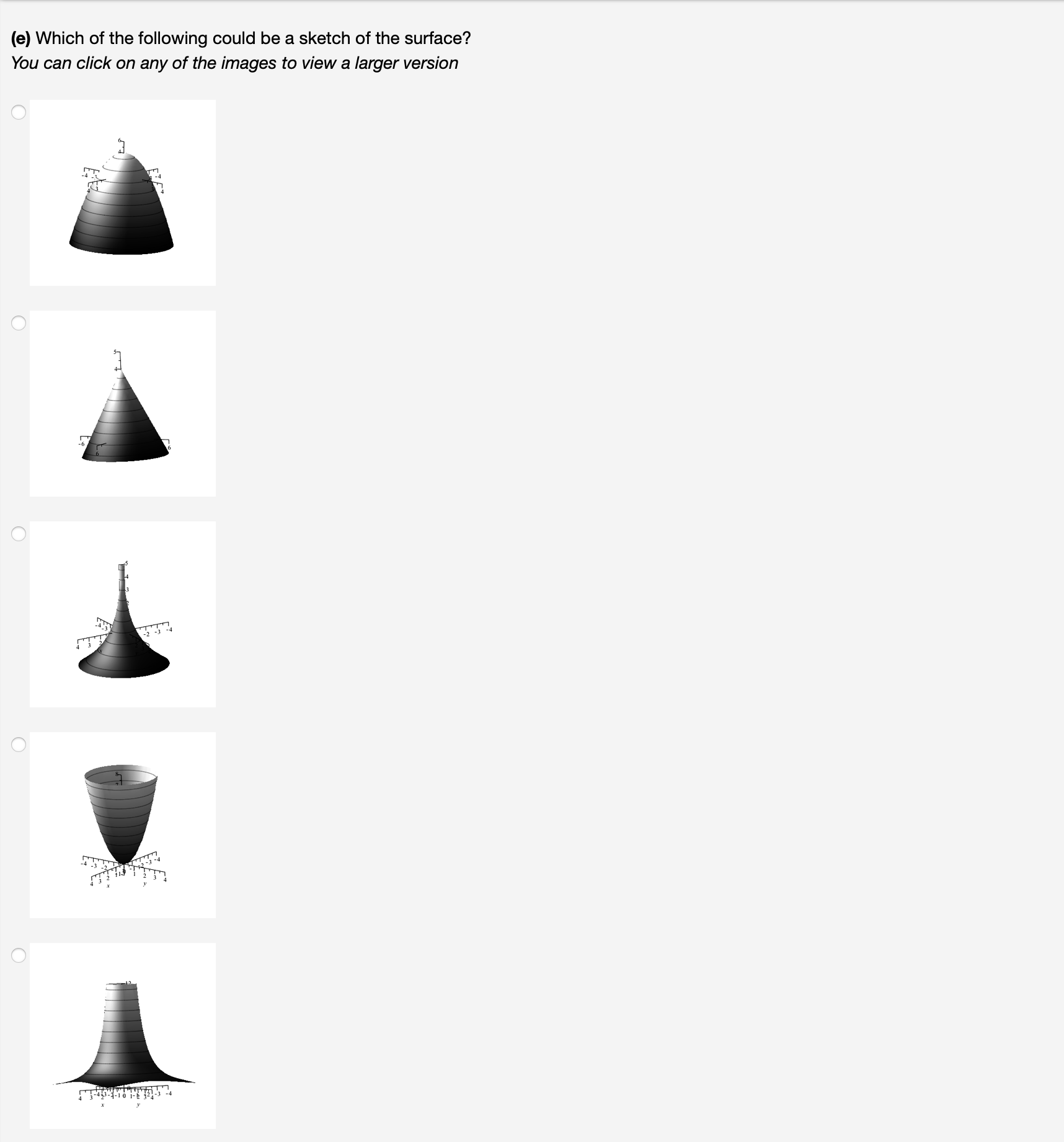 Solved (e) Which of the following could be a sketch of the | Chegg.com