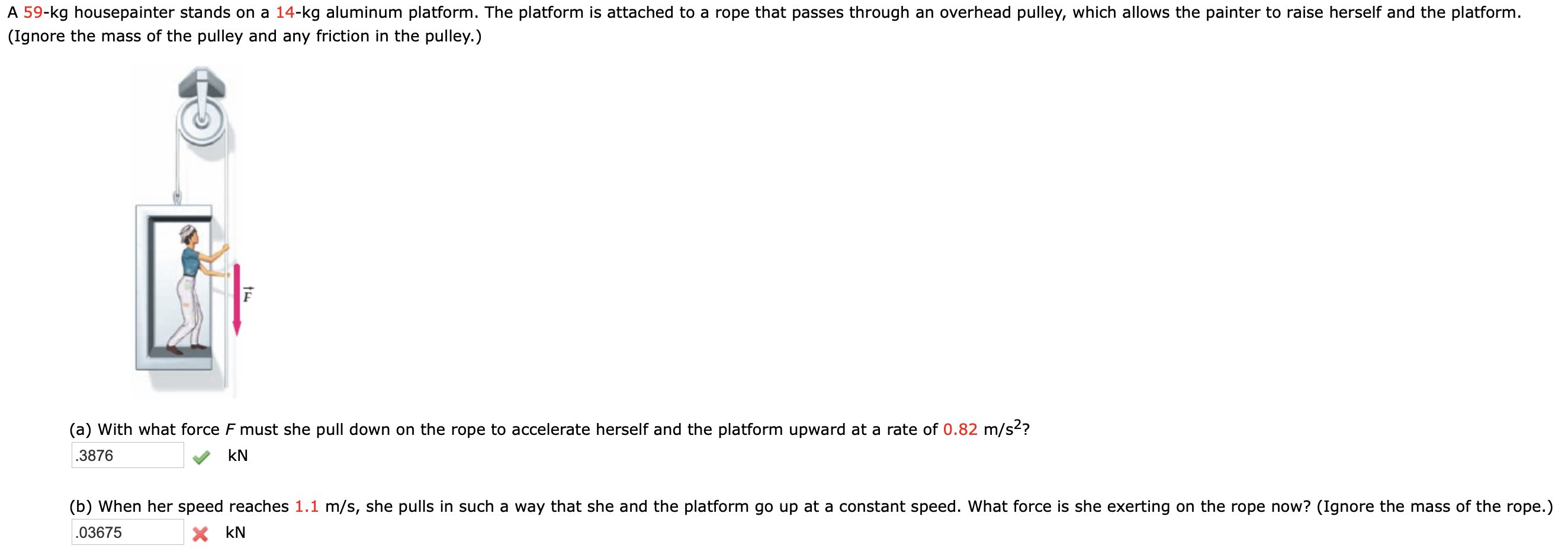 Solved A box of mass m2 = 3.7 kg rests on a frictionless