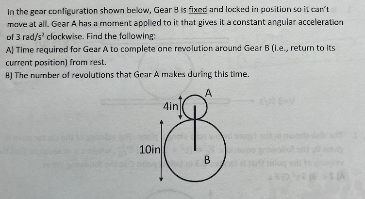 Solved In the gear configuration shown below, Gear B is | Chegg.com