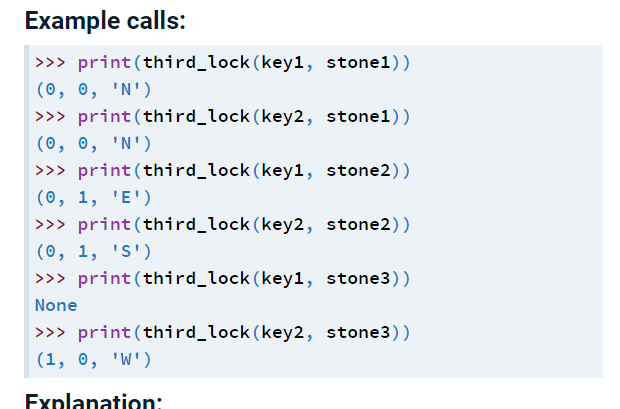 Solved The third lock consists of a stone with a set of | Chegg.com