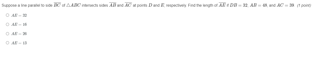 Solved Suppose A Line Parallel To Side Line Of Abc In Chegg Com