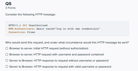 Solved HTTP/1.1 401 Unauthorized WwW-Authenticate: Basic | Chegg.com