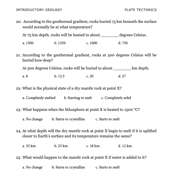 Solved 4.9 LAB EXERCISE Part D - Origin of Magma Magma is | Chegg.com